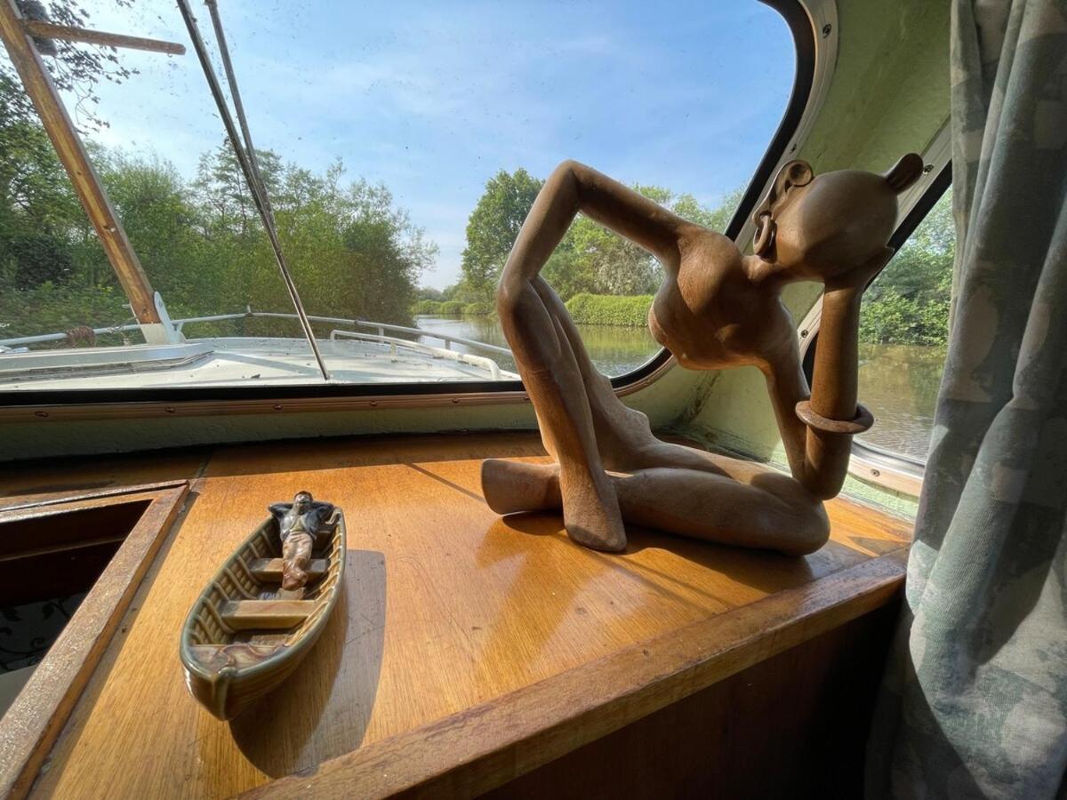 Dutch Cruiser Ship On A Tranquil Secluded River Тонбридж Екстериор снимка